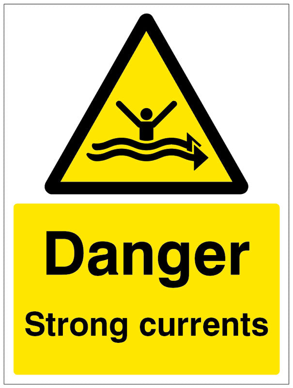 Danger strong currents
