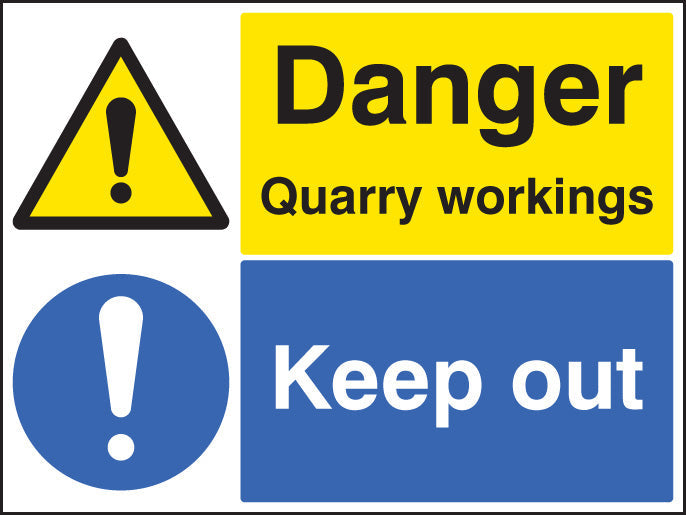 Danger quarry workings keep out