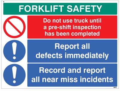 Forklift Safety Report defects and near misses…