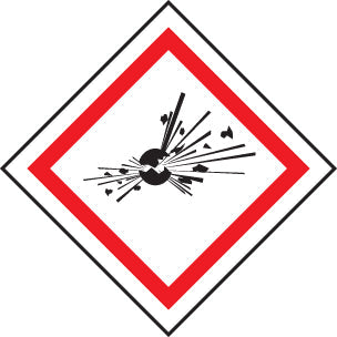 Explosive GHS label