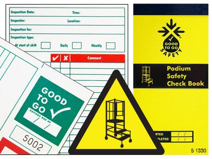 Good to go podium steps safety check book
