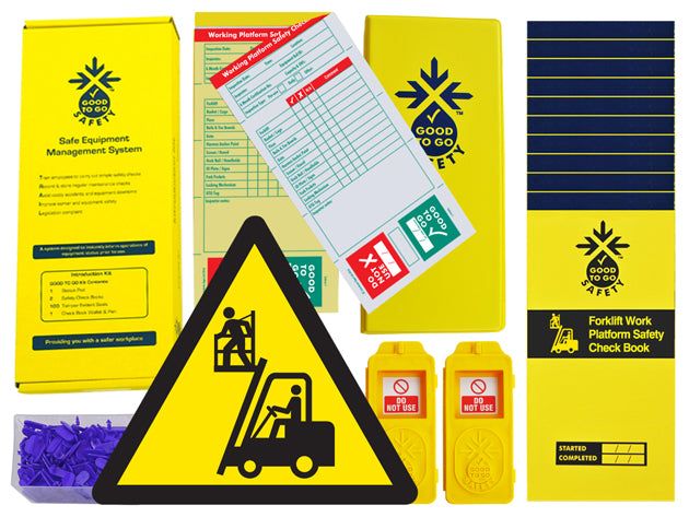 Good To Go Safety Man Basket Daily Kit (2 tags, 300 seals, 11 check books & 1 wallet with pen)