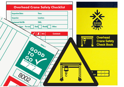 Good To Go Safety Overhead Crane Check Book - 25 inspections