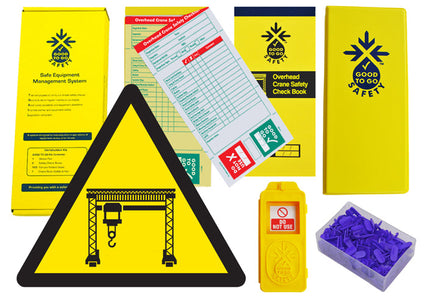 Good To Go Safety Overhead Crane Weekly Kit (1 tag, 100 seals, 2 check books & 1 wallet with pen)