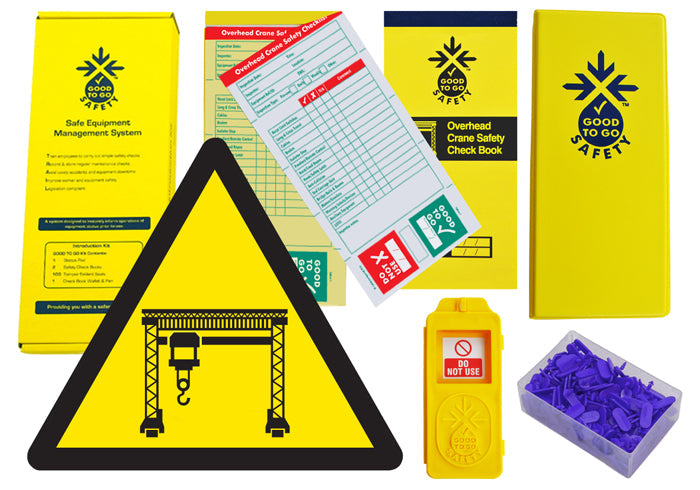 Good To Go Safety Overhead Crane Weekly Kit (1 tag, 100 seals, 2 check books & 1 wallet with pen)