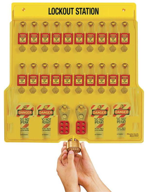 Lockout Station, 20 Lock Capacity, Includes Contents
