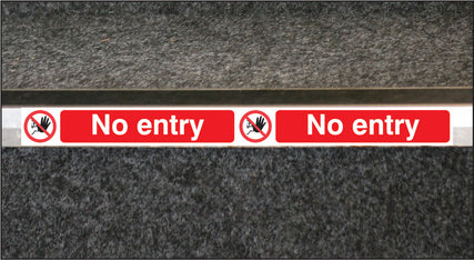 No entry step strip 400x35mm