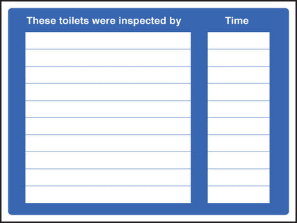 These toilets were inspected at adapt-a-sign 215x310mm