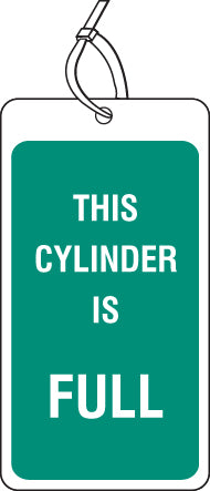 Safety Tag This cylinder is full Pk 10