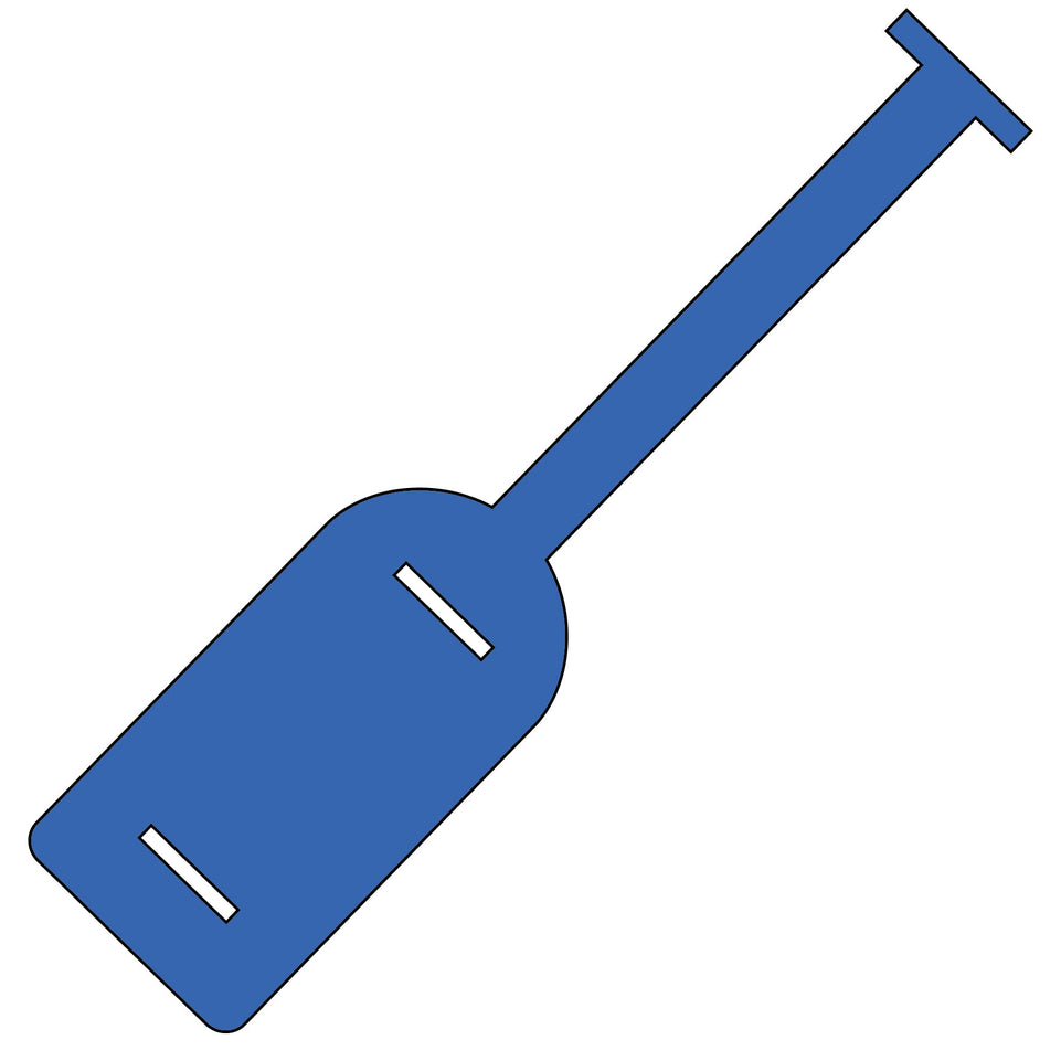 Plain ID Self-tie Tie Tags (Pack of 14) Blue 210x50