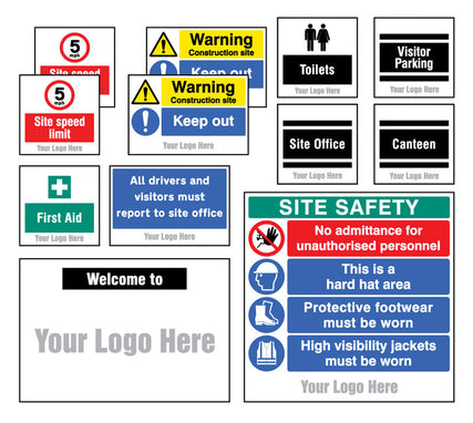 Site Saver Construction Kit (Pack of 12) with optional branding