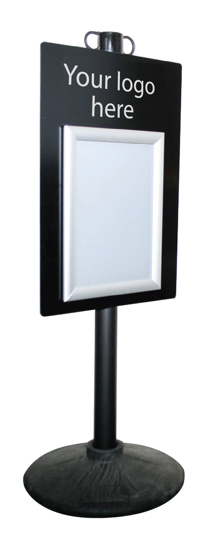 Information point with A4 snap frame