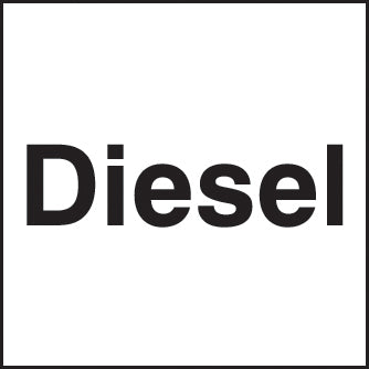 Diesel 25x25mm self adhesive