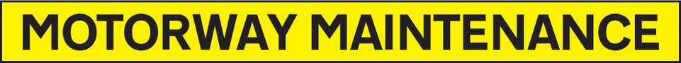 Motorway maintenance - 1300x100mm reflective SAV