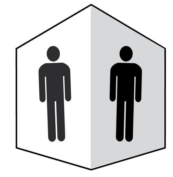 Gents symbol - Easyfix Projecting Signs