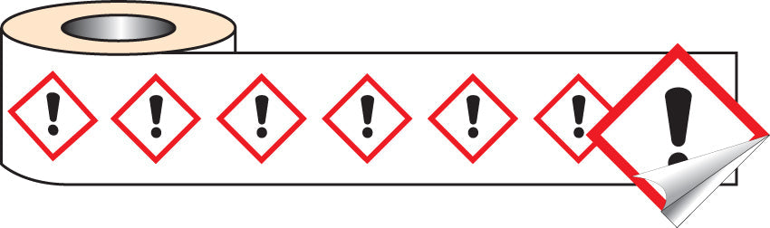 250 S/A labels 100x100mm GHS Label - Irritant