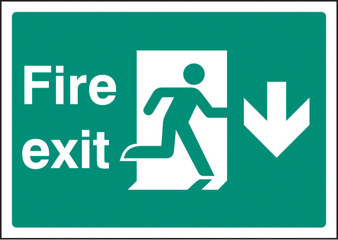 Fire exit down - A4 rp