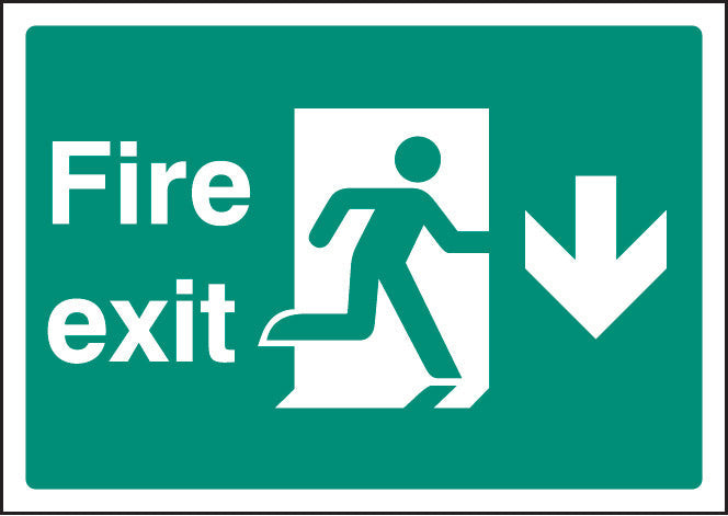 Fire exit down - A4 sav