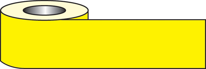 Self adhesive floor tape 33m x 50mm - yellow