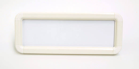 Suspended frame 600x200mm white c/w kit