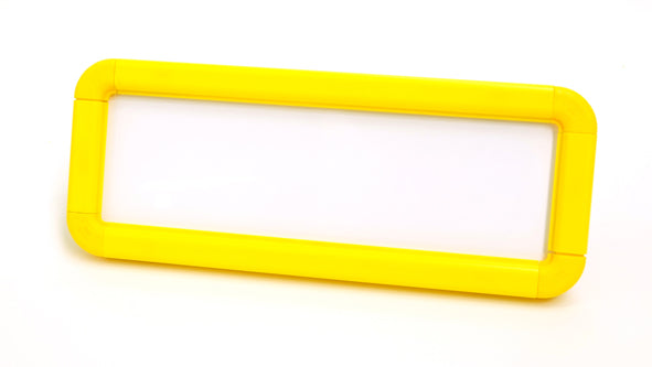 Suspended frame 300x100mm yellow c/w kit