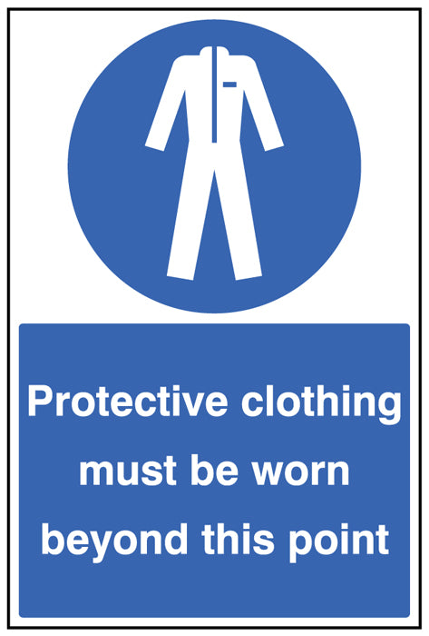 Protective clothing must be worn floor graphic 400x600mm