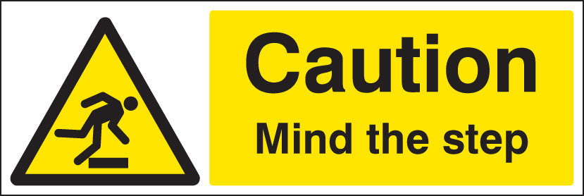 Mind the step floor graphic 300x100mm