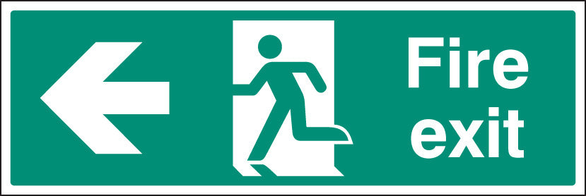 Fire exit left floor graphic 600X200mm