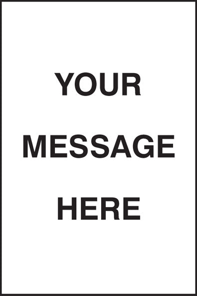 Your message here floor graphic 400x600mm