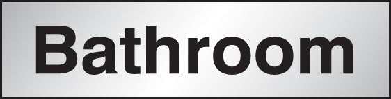 Bathroom 140x35mm Engraved aluminium effect pvc