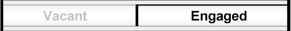 Vacant/engaged door slider