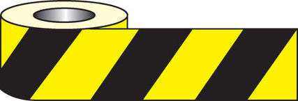 Anti slip tape - black/yellow hazard 18mx50mm