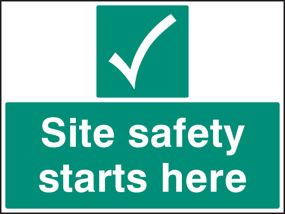 Site safety starts here