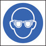 100 S/A labels 50x50mm goggles