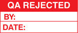 100 S/A labels 50x20 qa rejected