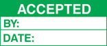 100 S/A labels 50x20 accepted