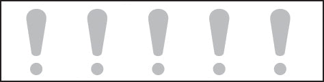 Glass highlighting - exclamation marks