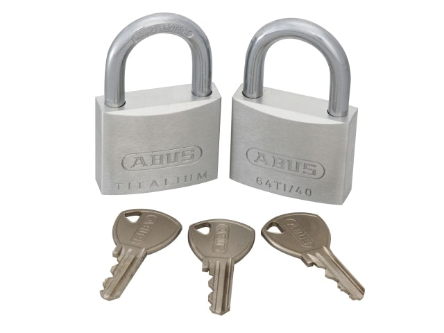 64TI/40mm TITALIUM™ Padlock Twin Pack