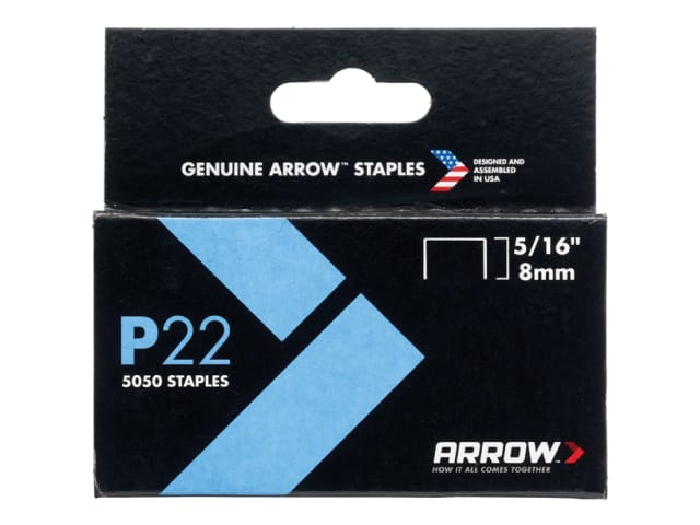 P22 Staples 8mm ( 5/16in) Box 5050