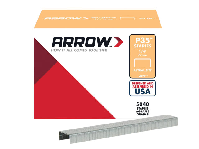 P35 Staples 6mm (1/4in) Box 5040