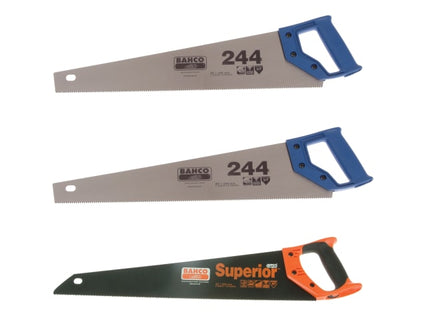 2 x 244-20-HP Handsaw 550mm 22in & 1 x 2600-22-XT-HP Handsaw 550mm 22in