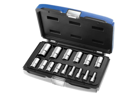 Deep Socket Set of 15 Metric 3/8in Drive