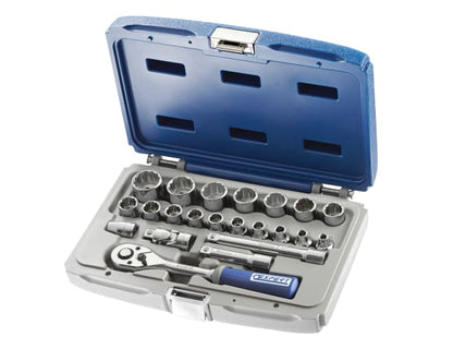 Socket & Accessory Set of 22 Metric 3/8in Drive