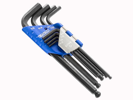 Ball End Hexagon Key Long Arm Set, 8 Piece (3/32 - 3/8in)