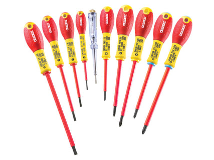 E160912 Insulated Screwdriver Set,10 Piece SL/PH/PZ