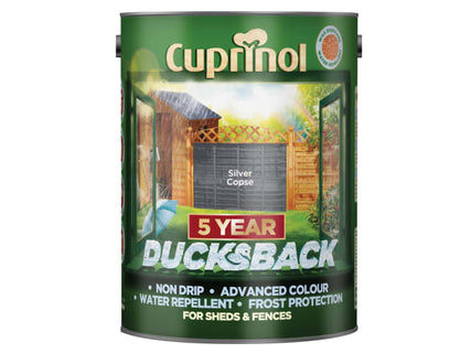 Ducksback 5 Year Waterproof for Sheds & Fences Silver Copse 5 litre