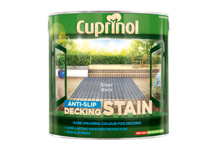 Anti-Slip Decking Stain Silver Birch 2.5 litre
