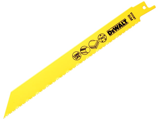Bi-Metal Reciprocating Blade for Plastic & Pipes 203mm Pack of 5
