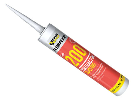 200 Contractors Silicone Sealant 295ml Black