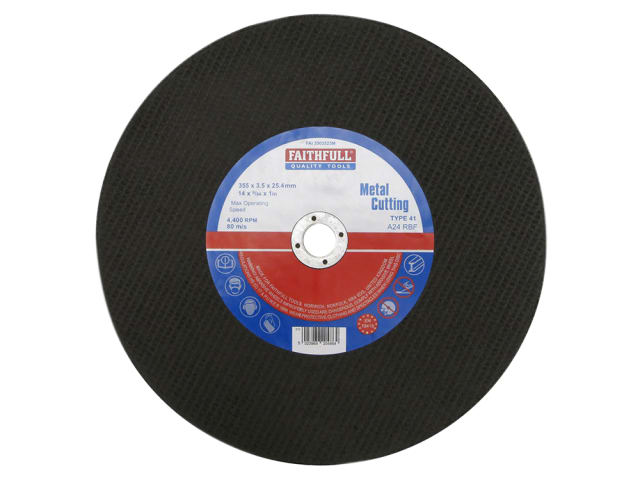 Metal Cut Off Disc 355 x 3.5 x 25.4mm